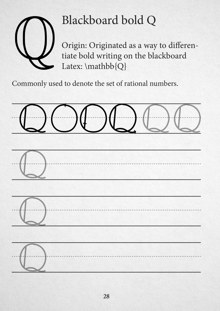 From Scribble To Readable: The guide to writing mathematical symbols like  you're in kindergarten